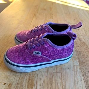 Baby/Toddler girls sparkly pink Vans size 6.5